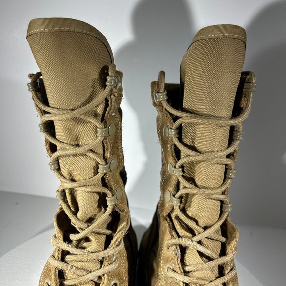 Belleville Desert Tan Military Combat Boots Boys Size 4 R C320 VIBRAM Army Shoes - Picture 3 of 10